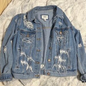 Ripped Denim Jacket